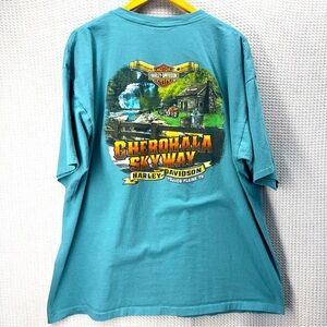 Harley Davidson Motorcycles 2014 HD Tellico Plains Tennessee T Shirt 3XL Bikers